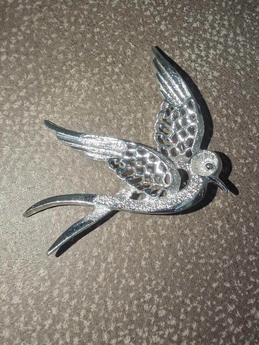Vintage Sarah Coventry Silver Tone Bird Brooch